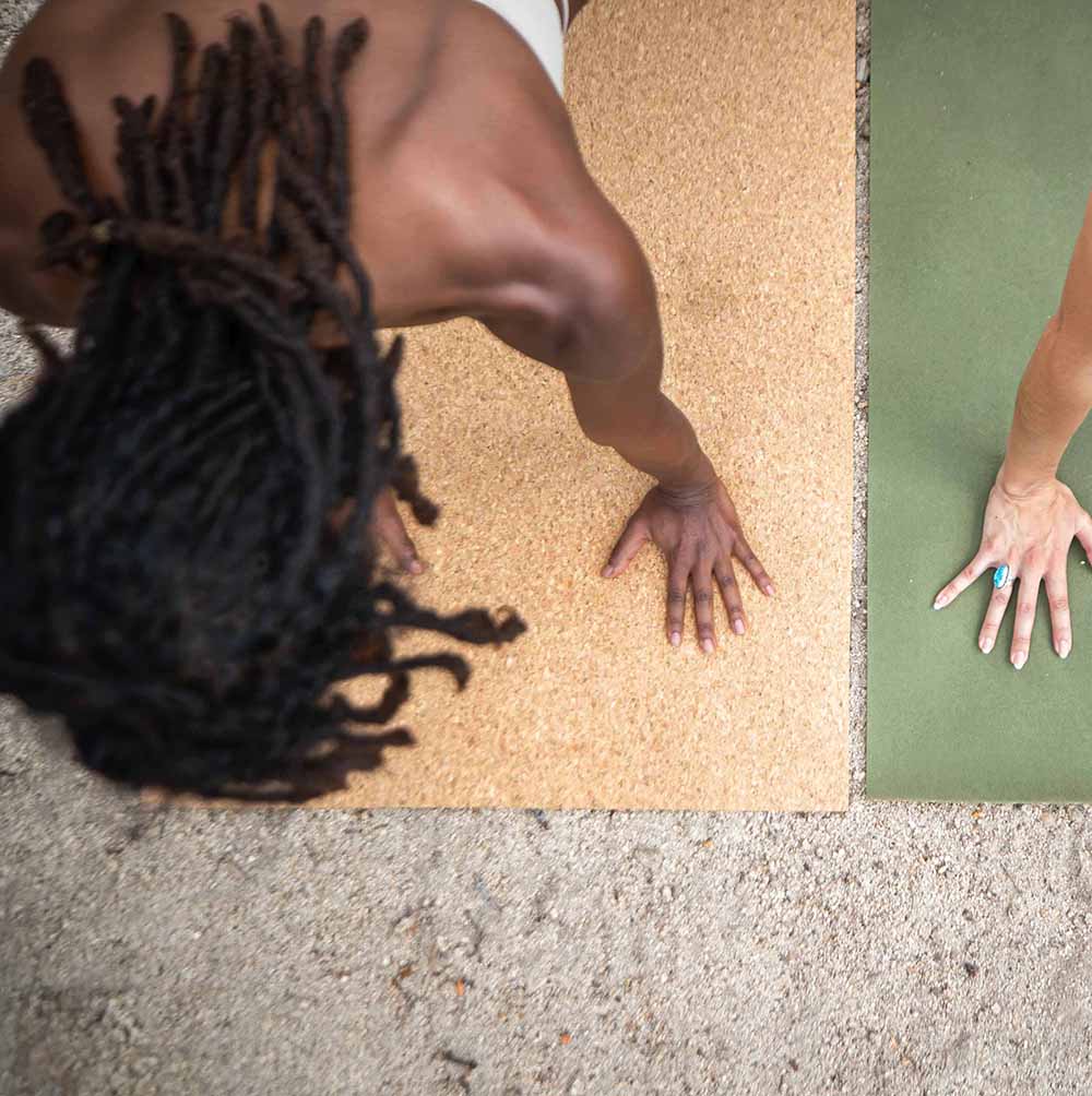 Cork Hot Yoga Mat with Hydro-Grip, Non-Slip, FSC-Certified Rubber