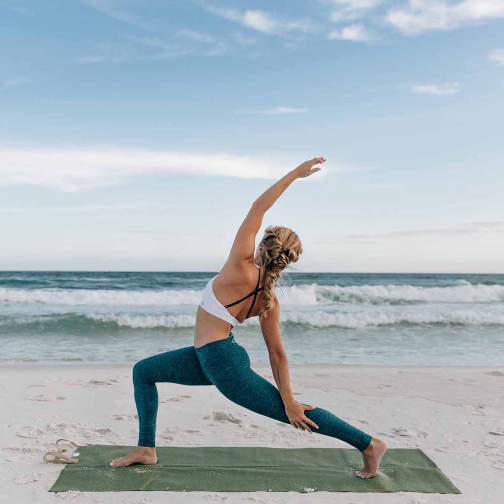 Ultralight Foldable Travel Yoga Mat with Non-Slip FSC-Certified Natural Rubber