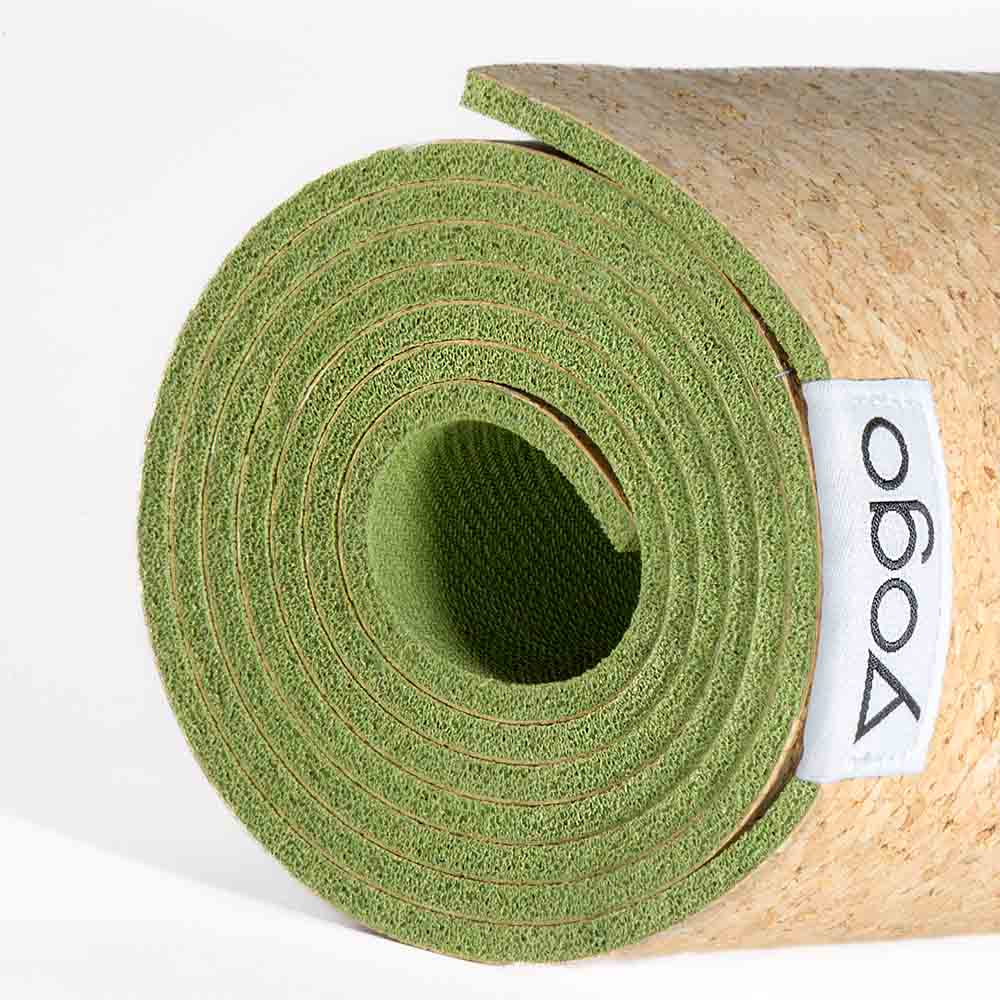 Cork Hot Yoga Mat with Hydro-Grip, Non-Slip, FSC-Certified Rubber