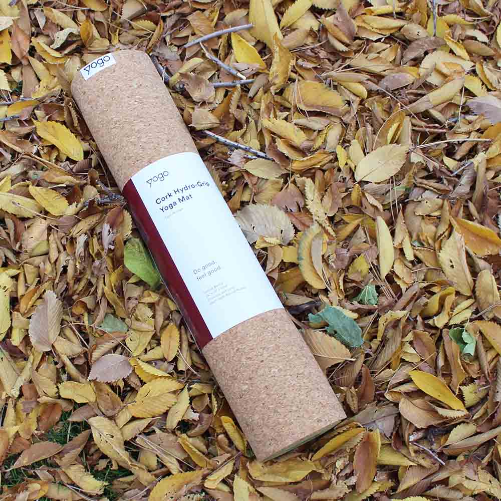 Cork Hot Yoga Mat with Hydro-Grip, Non-Slip, FSC-Certified Rubber
