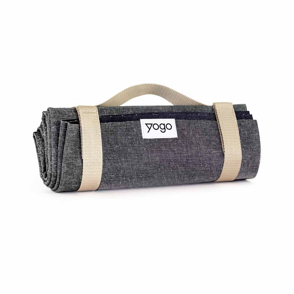 Ultralong Folding Travel Yoga Mat with Non-Slip FSC-Certified Natural Rubber