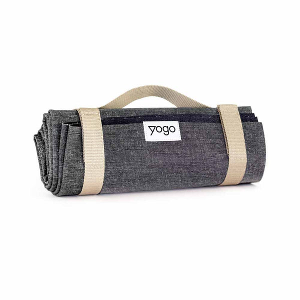 Ultralong Folding Travel Yoga Mat with Non-Slip FSC-Certified Natural Rubber